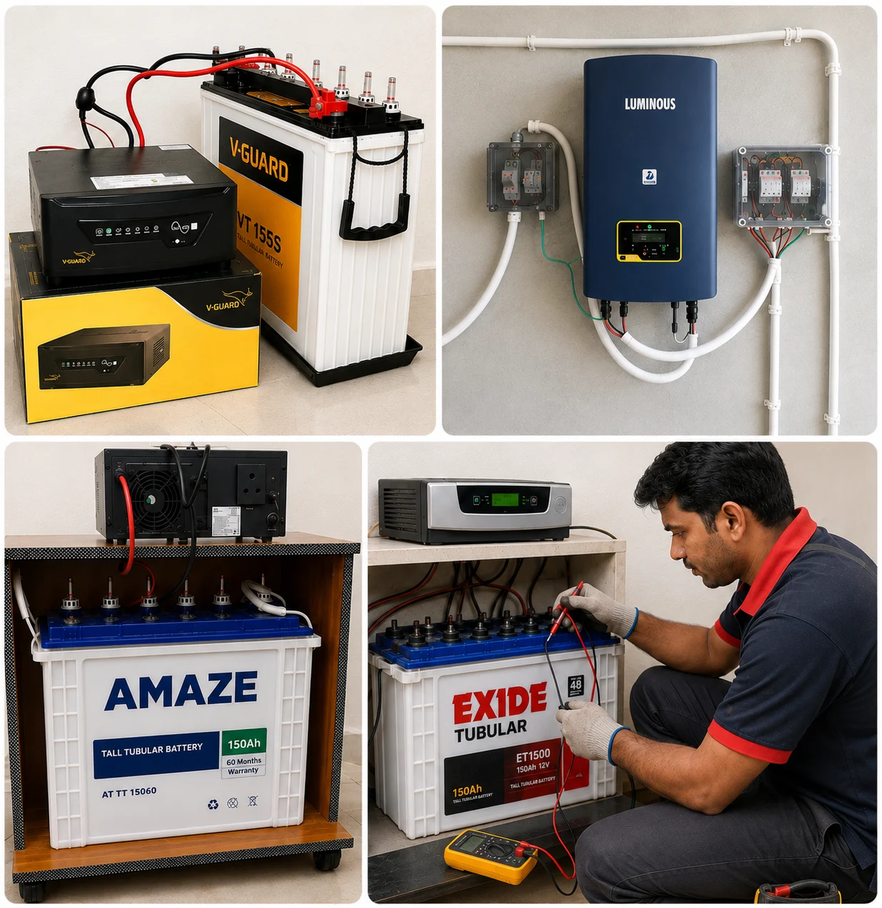 Inverter & battery setup